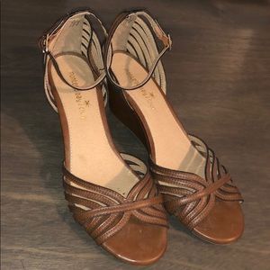 Strappy wedge sandals